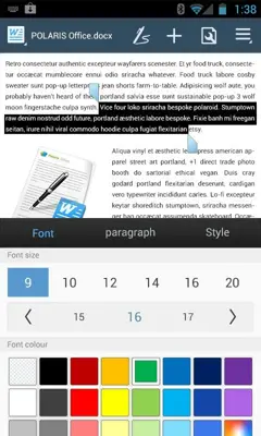 POLARIS Office 5 android App screenshot 2